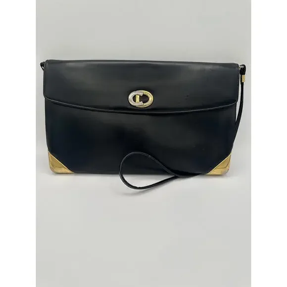 Christian Dior Leather Shoulder Bag CD Logo Plate/Black, GUC - Picture 13 of 13